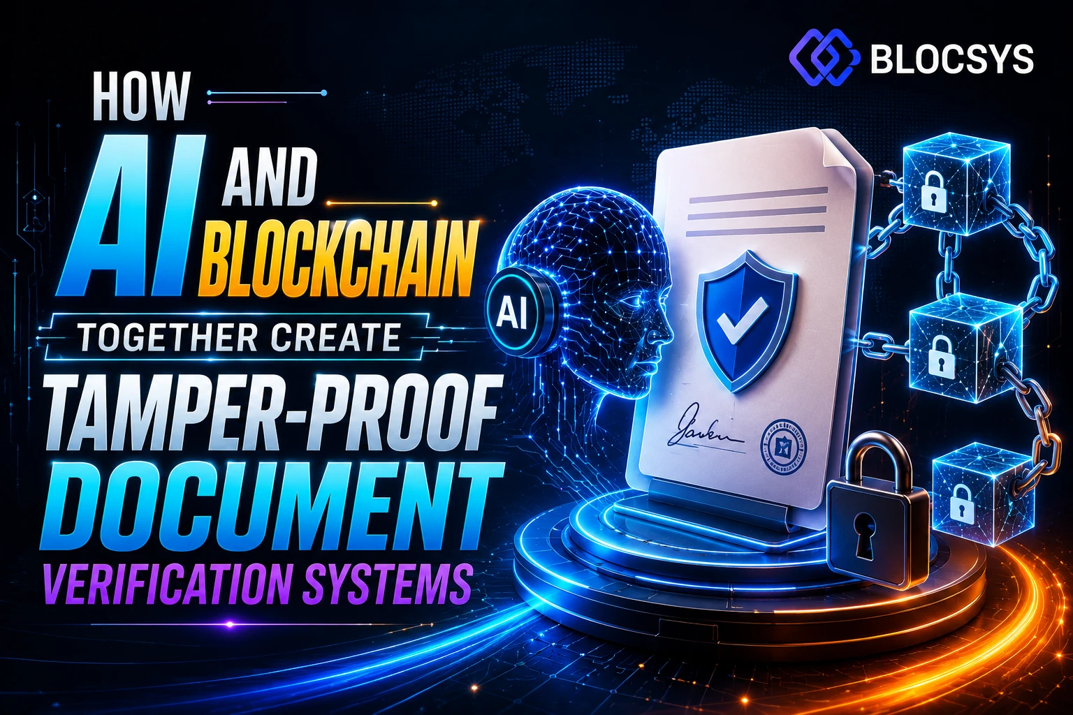 AI & Blockchain for Tamper-Proof document Verification