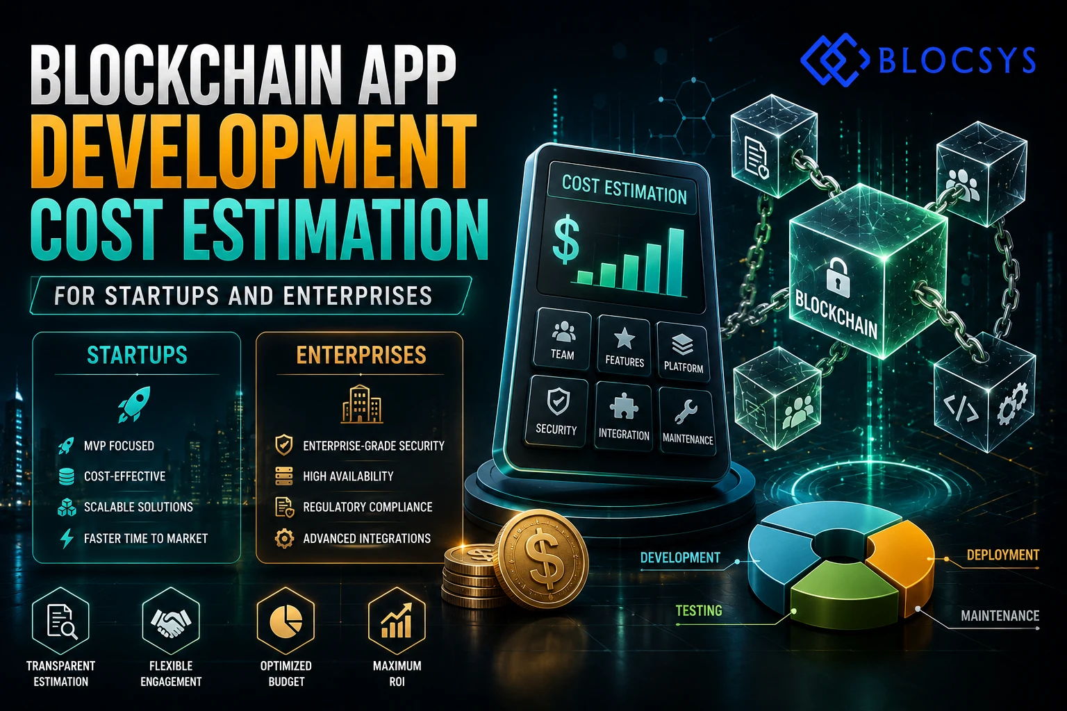 Blockchain App Development Cost Estimation 2026 for startup